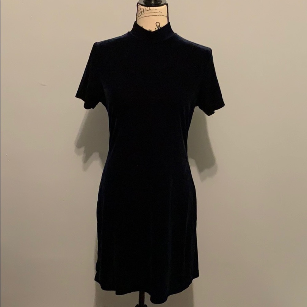 Mock neck dress